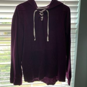 cute comfy purple sweater
